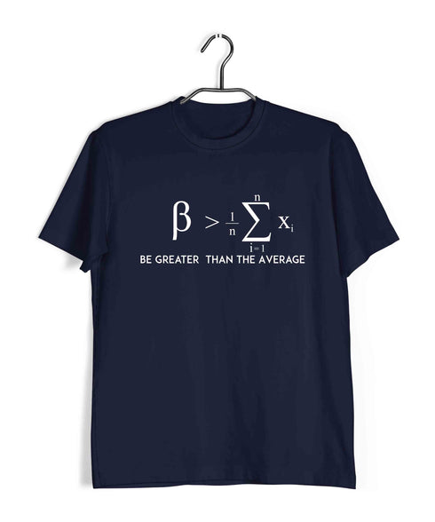 Mathematics Be > Average Nerd Wordplay Casual Graphic Printed T-Shirt for Men