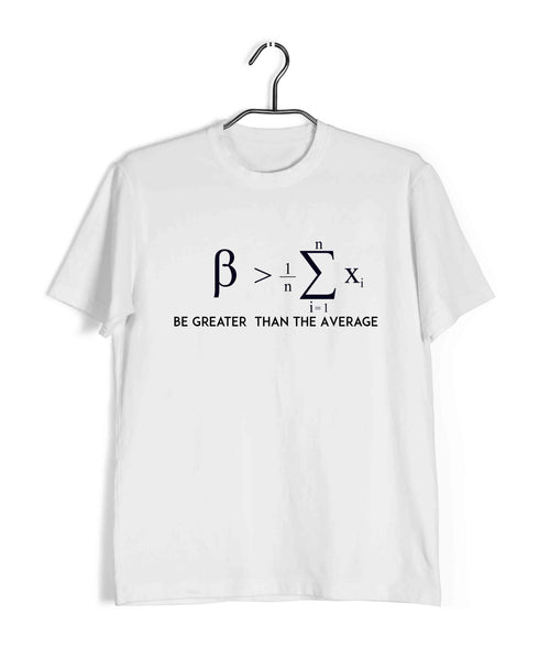 Mathematics Be > Average Nerd Wordplay Casual Graphic Printed T-Shirt for Men