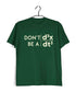 Mathematics Don't Be a Jerk Nerd Wordplay Casual Graphic Printed T-Shirt for Men