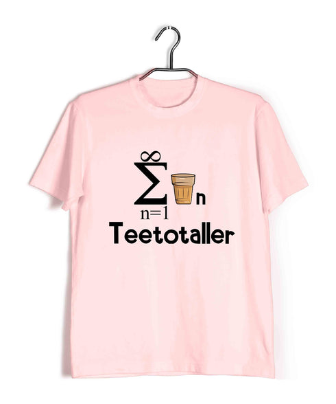 Mathematics Teetotaller Nerd Wordplay Casual Graphic Printed T-Shirt for Men