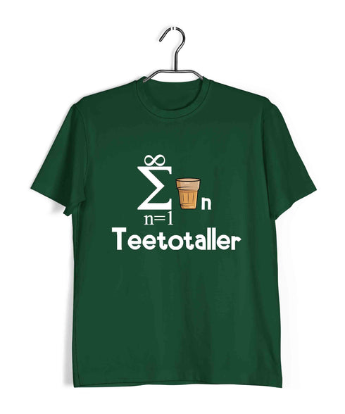 Mathematics Teetotaller Nerd Wordplay Casual Graphic Printed T-Shirt for Men