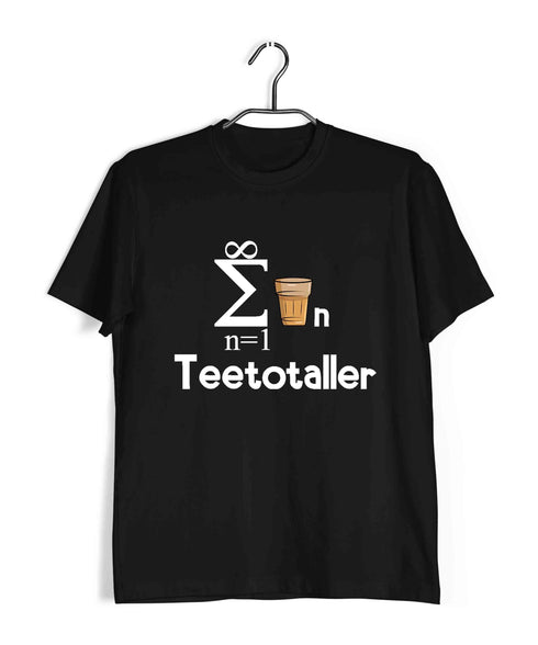 Mathematics Teetotaller Nerd Wordplay Casual Graphic Printed T-Shirt for Men