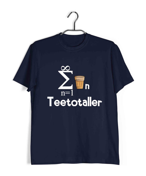 Mathematics Teetotaller Nerd Wordplay Casual Graphic Printed T-Shirt for Men