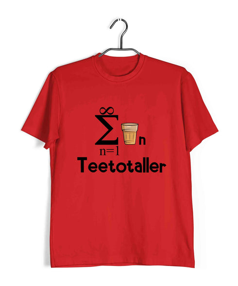 Mathematics Teetotaller Nerd Wordplay Casual Graphic Printed T-Shirt for Men