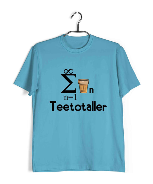 Mathematics Teetotaller Nerd Wordplay Casual Graphic Printed T-Shirt for Men