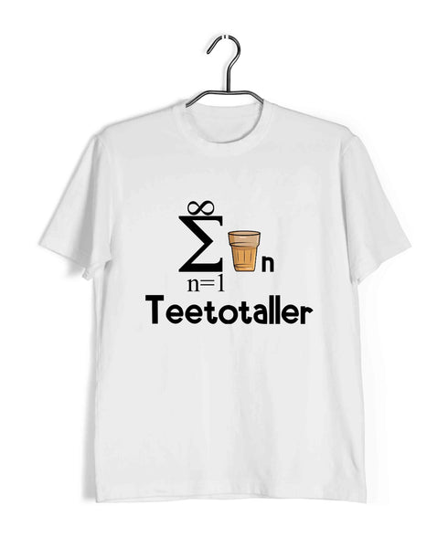 Mathematics Teetotaller Nerd Wordplay Casual Graphic Printed T-Shirt for Men