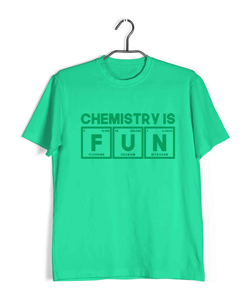 Chemistry Chemistry is FUN Nerd Science Casual Graphic Printed T-Shirt for Men