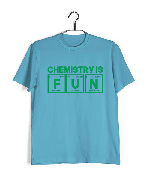 Chemistry Chemistry is FUN Nerd Science Casual Graphic Printed T-Shirt for Men