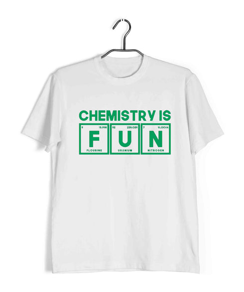 Chemistry Chemistry is FUN Nerd Science Casual Graphic Printed T-Shirt for Men