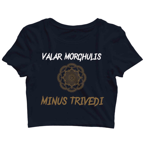 3 TV Series Valar Trivedi Custom Printed Graphic Design Crop Top T-Shirt for Women