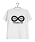 Mathematics Life has infinite possibilities Nerd Casual Graphic Printed T-Shirt for Men