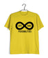 Mathematics Life has infinite possibilities Nerd Casual Graphic Printed T-Shirt for Men
