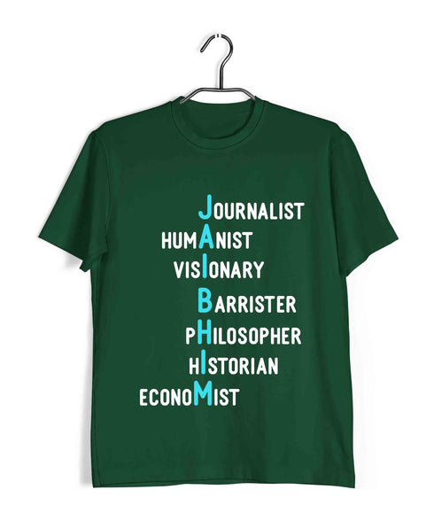 Ambedkar Jai Bhim Letter Art Politics Freedom Casual Graphic Printed T-Shirt for Men