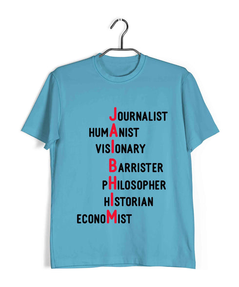 Ambedkar Jai Bhim Letter Art Politics Freedom Casual Graphic Printed T-Shirt for Men