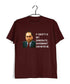 Ambedkar If society is not democratic, government can never be Politics Freedom Casual Graphic Printed T-Shirt for Men