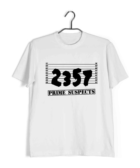 Mathematics Prime Suspects Nerd Wordplay Casual Graphic Printed T-Shirt for Men