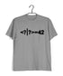 Mathematics Physics 42 is the answer to everything Nerd Coding Casual Graphic Printed T-Shirt for Men