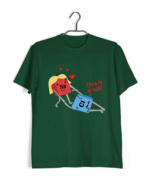 Chemistry Puns Sodium Chloride Assault Nerd Science Casual Graphic Printed T-Shirt for Men