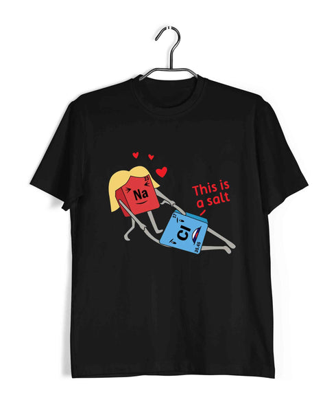 Chemistry Puns Sodium Chloride Assault Nerd Science Casual Graphic Printed T-Shirt for Men