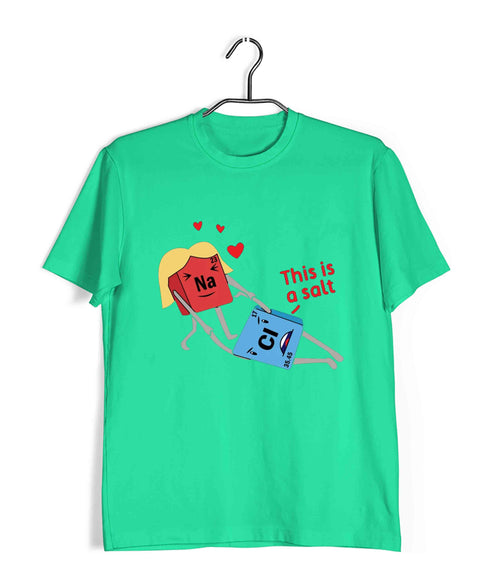 Chemistry Puns Sodium Chloride Assault Nerd Science Casual Graphic Printed T-Shirt for Men