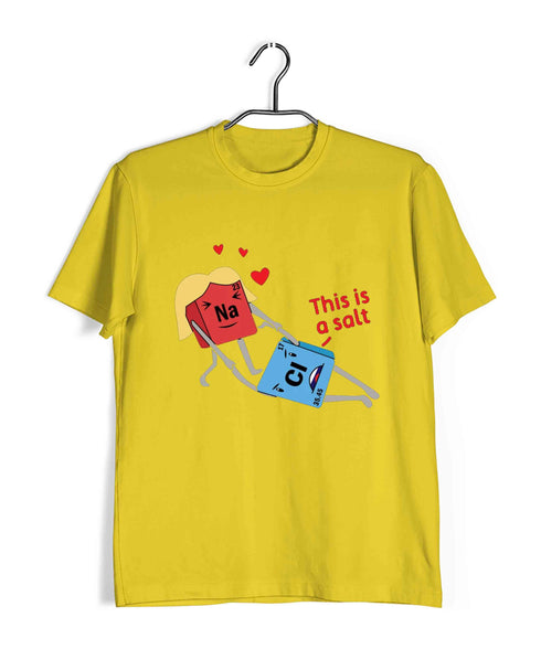 Chemistry Puns Sodium Chloride Assault Nerd Science Casual Graphic Printed T-Shirt for Men