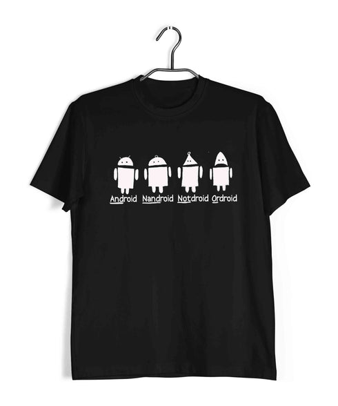 Electrical Engineering Computer Science NotDroid OrDroid Nandroid Nerd Engineering Casual Graphic Printed T-Shirt for Men
