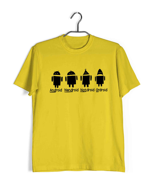 Electrical Engineering Computer Science NotDroid OrDroid Nandroid Nerd Engineering Casual Graphic Printed T-Shirt for Men