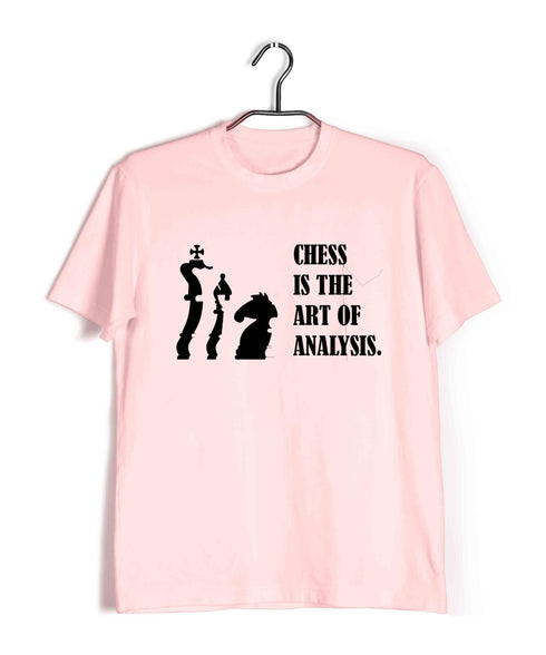 Chess Chess is the art of analysis Sports Casual Graphic Printed T-Shirt for Men