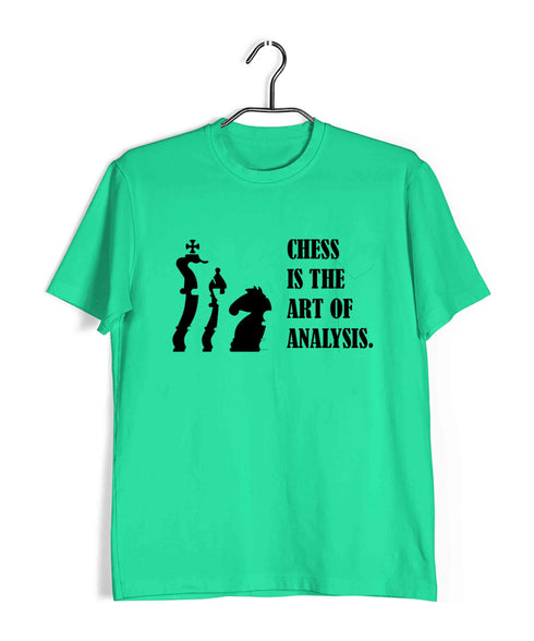 Chess Chess is the art of analysis Sports Casual Graphic Printed T-Shirt for Men