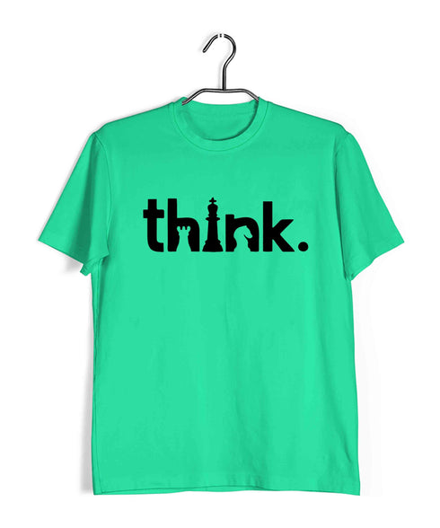 Chess THINK Sports Casual Graphic Printed T-Shirt for Men