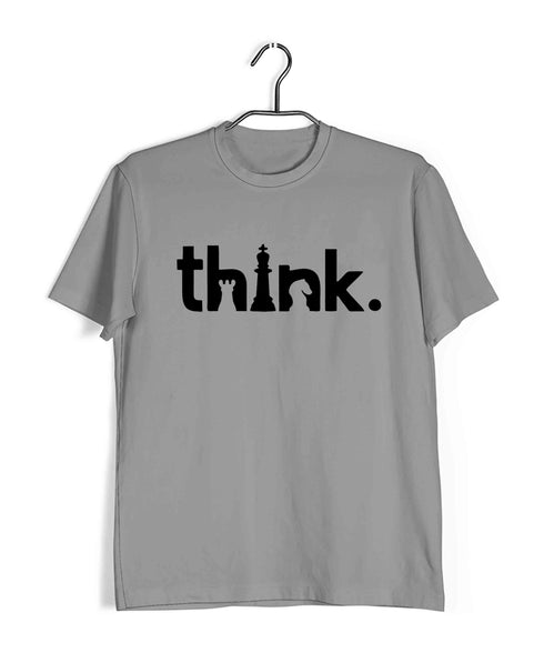 Chess THINK Sports Casual Graphic Printed T-Shirt for Men