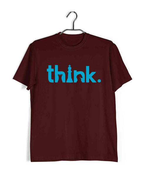 Chess THINK Sports Casual Graphic Printed T-Shirt for Men