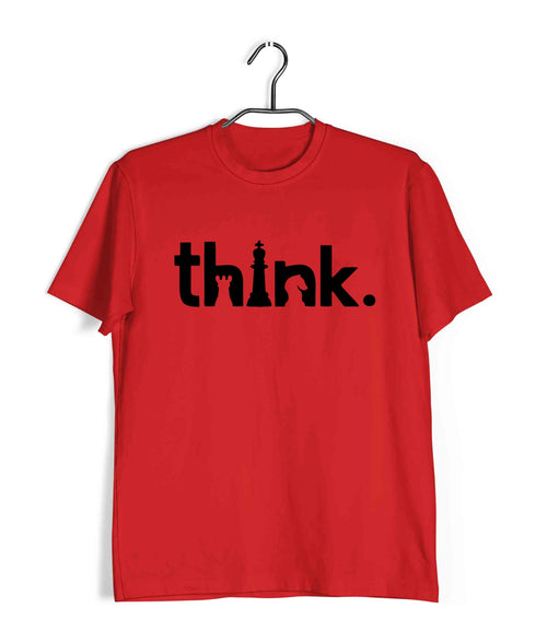 Chess THINK Sports Casual Graphic Printed T-Shirt for Men