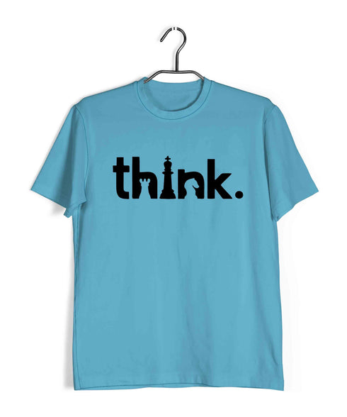 Chess THINK Sports Casual Graphic Printed T-Shirt for Men