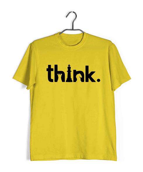 Chess THINK Sports Casual Graphic Printed T-Shirt for Men
