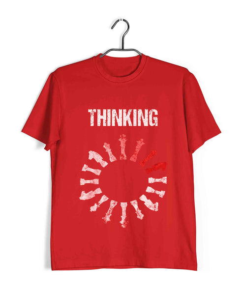 Chess Thoughts Loading Sports Casual Graphic Printed T-Shirt for Men