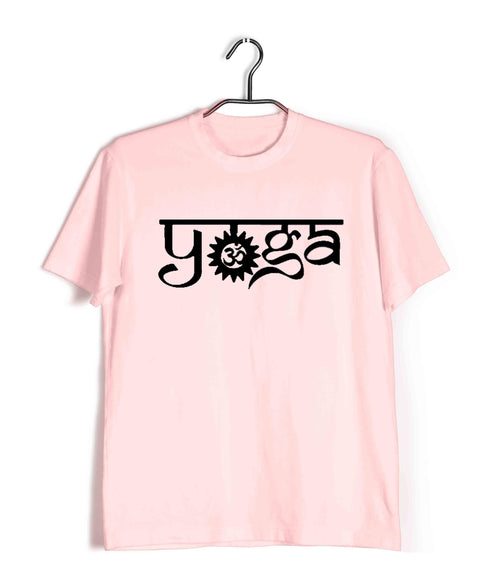 Yoga Classic Om Yoga Sports Fitness Casual Graphic Printed T-Shirt for Men