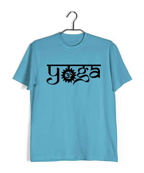 Yoga Classic Om Yoga Sports Fitness Casual Graphic Printed T-Shirt for Men