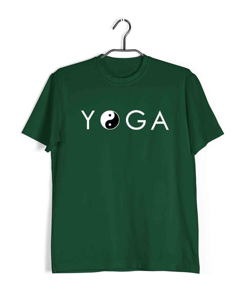 Yoga Yin Yang Yoga Sports Fitness Casual Graphic Printed T-Shirt for Men