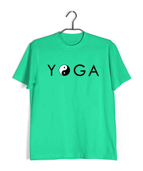 Yoga Yin Yang Yoga Sports Fitness Casual Graphic Printed T-Shirt for Men