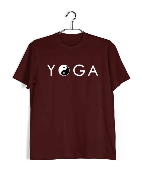 Yoga Yin Yang Yoga Sports Fitness Casual Graphic Printed T-Shirt for Men