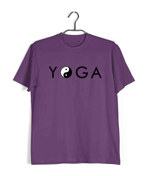 Yoga Yin Yang Yoga Sports Fitness Casual Graphic Printed T-Shirt for Men
