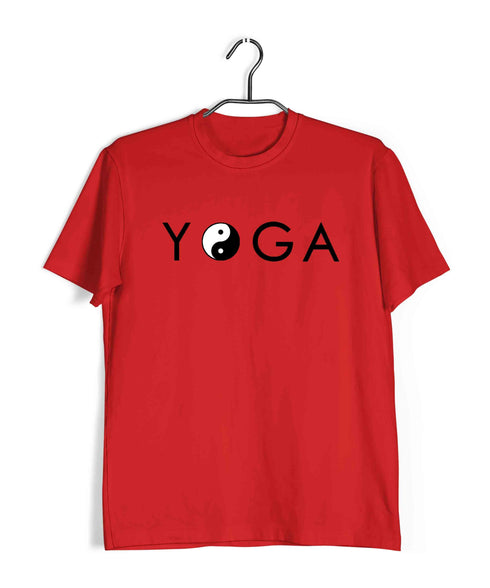 Yoga Yin Yang Yoga Sports Fitness Casual Graphic Printed T-Shirt for Men