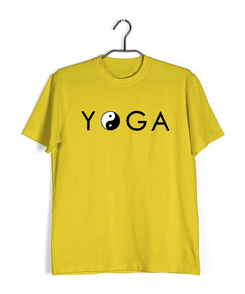 Yoga Yin Yang Yoga Sports Fitness Casual Graphic Printed T-Shirt for Men