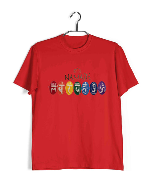 Sports Fitness Yoga 7 Chakras Custom Printed Graphic Design T-Shirt for Women