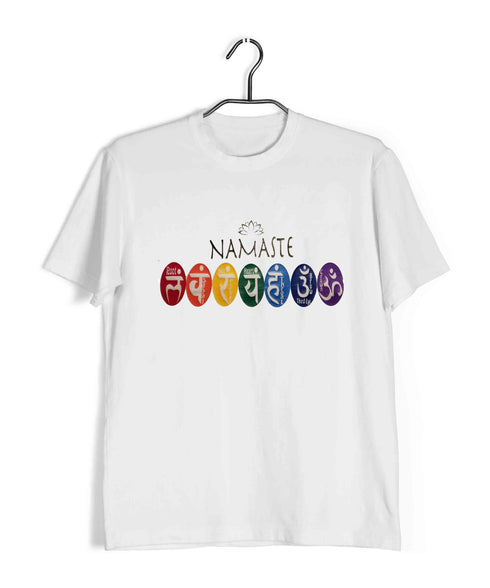 Sports Fitness Yoga 7 Chakras Custom Printed Graphic Design T-Shirt for Women