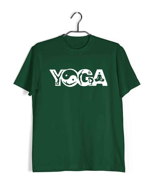 Yoga Yoga Poses Sports Fitness Casual Graphic Printed T-Shirt for Men