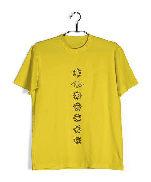 Sports Fitness Yoga 7 Chakras Minimal Custom Printed Graphic Design T-Shirt for Women