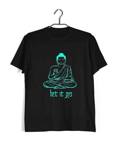 Sports Fitness Yoga Let It Go Custom Printed Graphic Design T-Shirt for Women