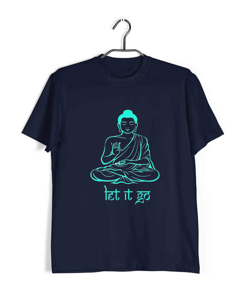 Sports Fitness Yoga Let It Go Custom Printed Graphic Design T-Shirt for Women